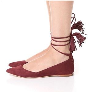 Loeffler Randall Penelope ankle wrap flats